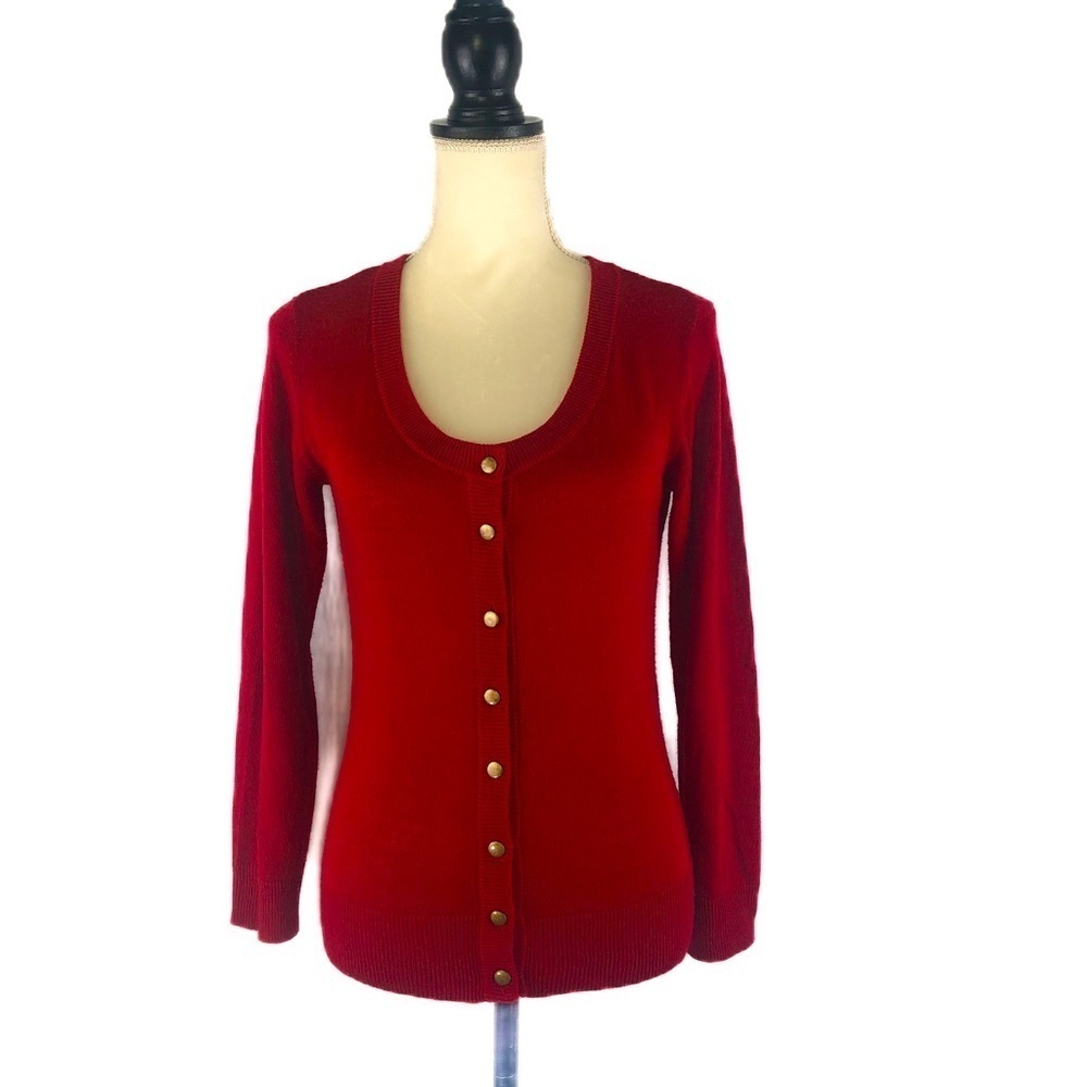 I.N.STUDIO (PM) Red button down cardigan sweater